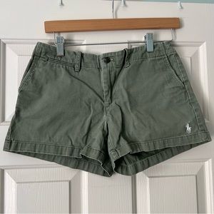 Olive Green Ralph Lauren Sport Chino Shorts